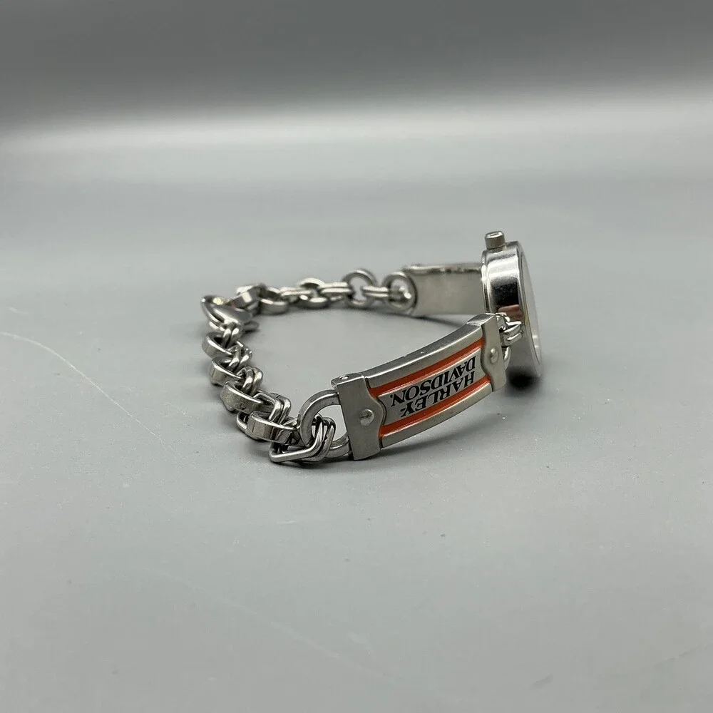 Bulova Harley-Davidson Womens Watch 22mm 76L035 Steel Bracelet New Battery 7.5